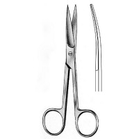 Ножницы остроконечные 100 мм изогнутые П-13-442