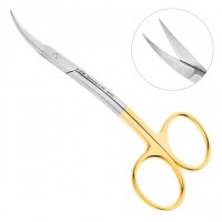 Ножницы хирургические двойной изгиб, зубчатая поверхность La Grange 19-7TC