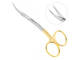 Ножницы хирургические двойной изгиб, зубчатая поверхность La Grange 19-7TC