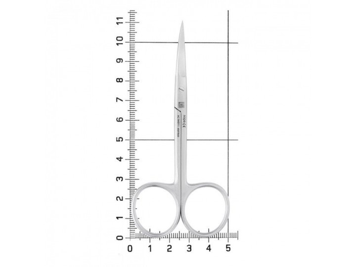 Ножницы хирургические стандартные изогнутые, 11,0 см, зубчатые, NOPA AC 649/11