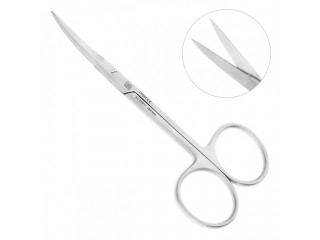 Ножницы хирургические стандартные изогнутые, 11,0 см, зубчатые, NOPA AC 649/11