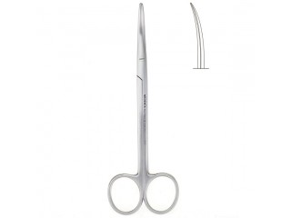 Ножницы изогнутые Metzenbaum острокончные/зазубренные 131-313-P