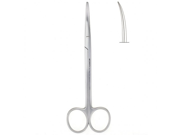 Ножницы изогнутые Metzenbaum острокончные/зазубренные 131-313-P