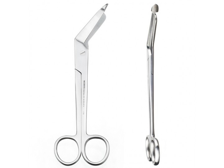 Ножницы изогнутые по ребру Hercules зазубренные 04-550-19