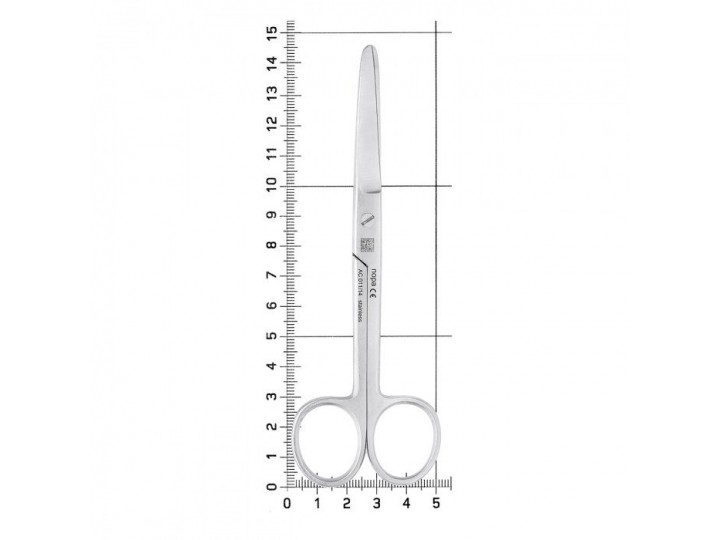 Ножницы стандартные хирургические изогнутые, 14,5 см, NOPA AC 011/14