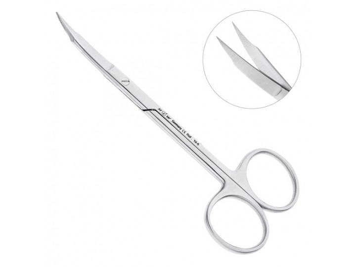 Ножницы хирургические изогнутые Goldmann-Fox 19-6