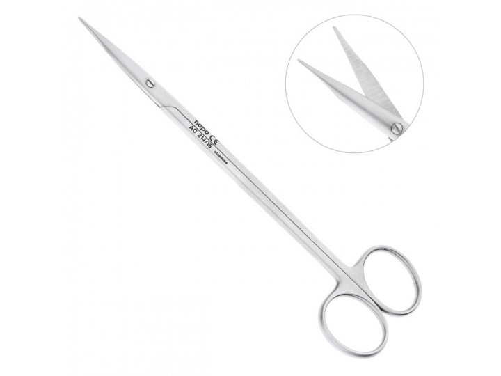 Ножницы хирургические прямые Reynolds, 18,0 см, NOPA AC 214/18