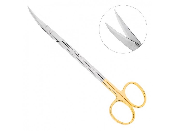 Ножницы хирургические изогнутые Kelly 19-15TC