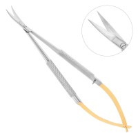 Ножницы хирургические изогнутые Castroviejo-Gomel 19-28TC