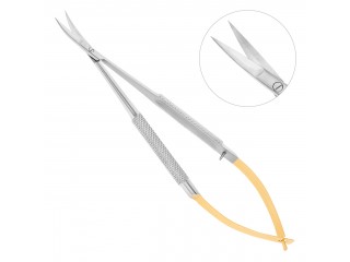 Ножницы хирургические изогнутые Castroviejo-Gomel 19-28TC