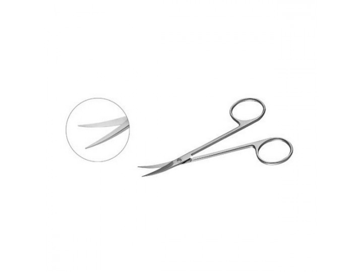 Ножницы десневые тонкие изогнутые Gum scissors slim, 12831