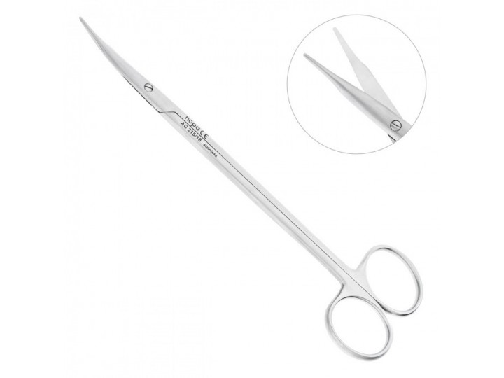 Ножницы хирургические изогнутые Reynolds, 18,0 см, NOPA AC 215/18