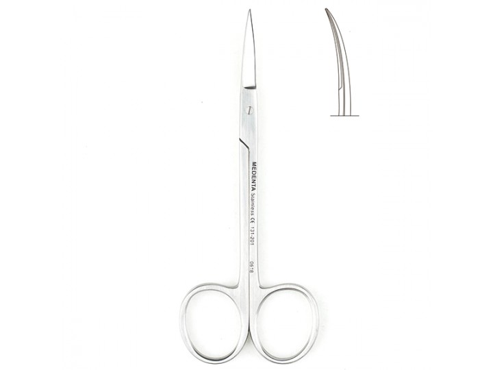 Ножницы изогнутые по плоскости Iris 131-201-P