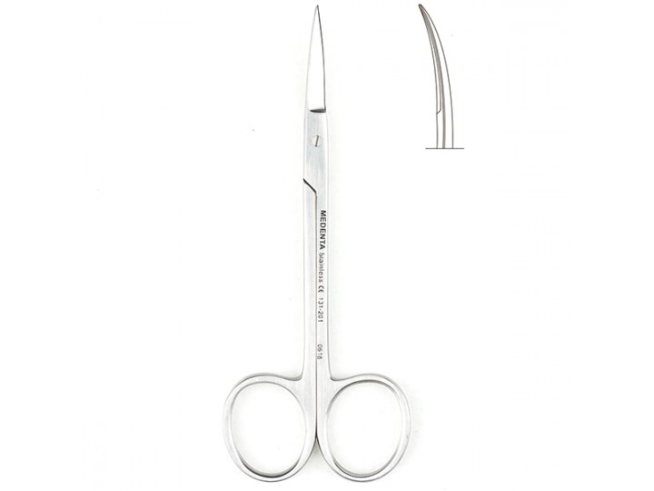 Ножницы изогнутые по плоскости Iris 131-201-P