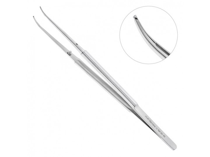Пинцет хирургический изогнутый 40-45