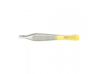 Пинцет для мягких тканей с перекрестными насечками, 1х2 зубый 05-422-12ТС-P
