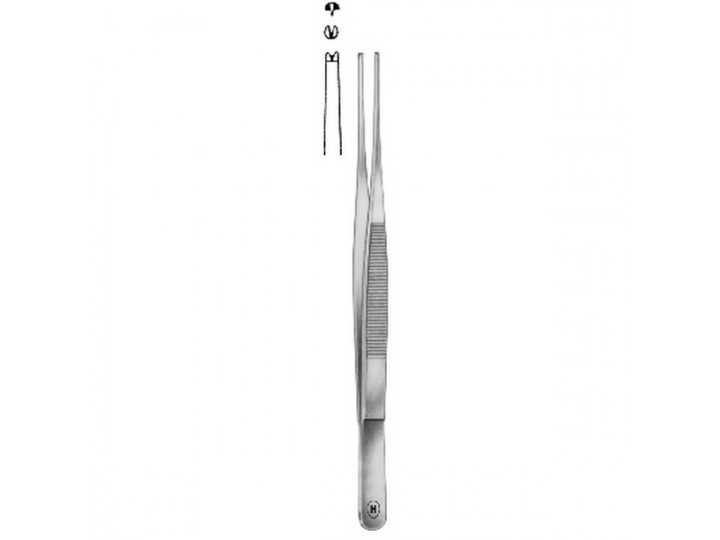 HSC 202-13 - пинцет анатомический Standard, 1:2 Haken