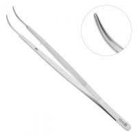 Пинцет анатомический изогнутуй Gerald, 17,5 см, NOPA AB 161/18