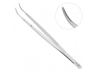 Пинцет анатомический изогнутуй Gerald, 17,5 см, NOPA AB 161/18