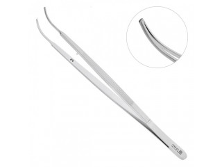 Пинцет перевязочный изогнутый Gerald с зубцом, 17,5 см, NOPA AB 171/18