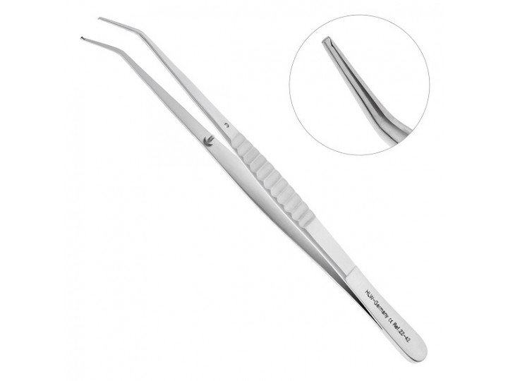 Пинцет хирургический изогнутый 22-42