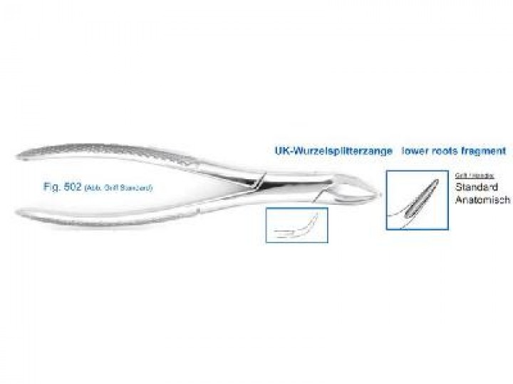 Щипцы №11-502 HLW нижние для удаления корневого фрагмента