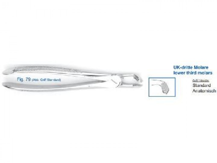 Щипцы №79 HLW для удаления зубов нижние для третьих моляров