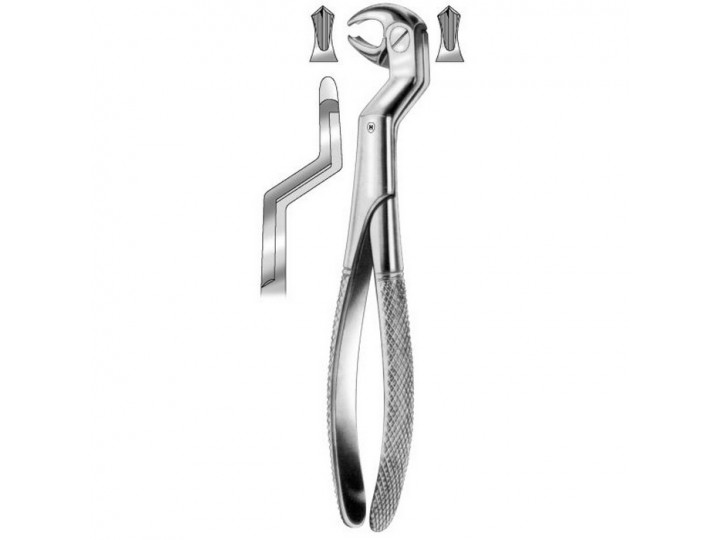 HSA 080-22 - щипцы Routurier для удаления левых нижних моляров, форма 22 1/2 L