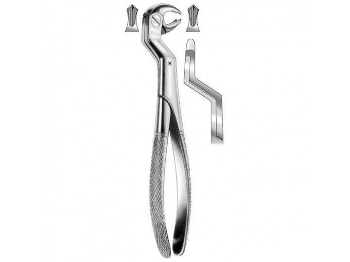 HSA 081-22 - щипцы Routurier для удаления правых нижних моляров, форма 22 1/2 R