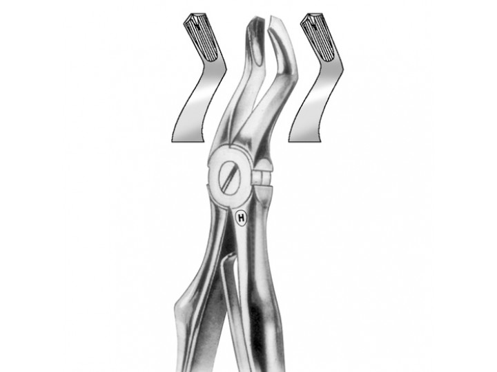 HSA 342-03 - щипцы детские Klein для удаления верхних моляров, форма 3