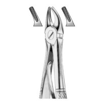 HSA 341-02 - щипцы детские Klein для удаления верхних моляров, форма 2