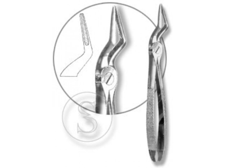 Щипцы №51А для удаления корней верхних зубов с узкими губками