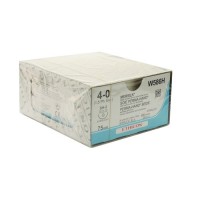 Шелк Silk  4/0. 75 см. черный Кол. 20 мм. 1/2, W586H