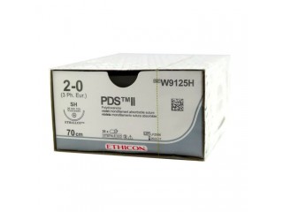 ПДС II - PDS II 2/0. 70 см. фиолет. Кол. 26 мм. 1/2, W9125H