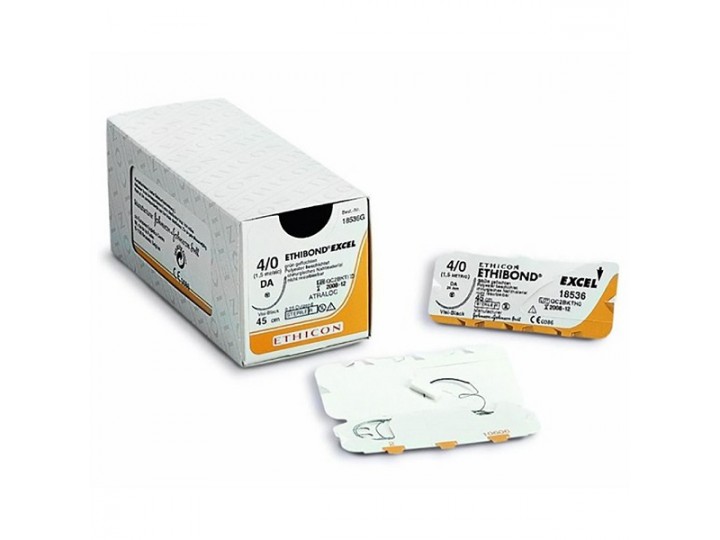 ЭТИБОНД ЭКСЕЛ - ETHIBOND EXCEL 2/0. 90 см. зеленый Кол.-реж. 17 мм х 2. 1/2, W6937