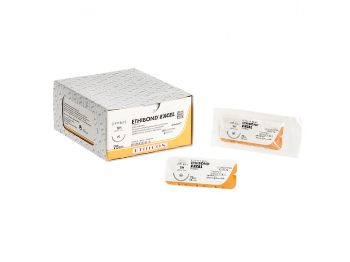 ЭТИБОНД ЭКСЕЛ - ETHIBOND EXCEL 2/0. 90 см. зеленый Кол.-реж. 17 мм х 2. 1/2, W6937