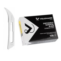 Лезвия для скальпеля из углеродистой стали №12 (100 шт) Volkmann