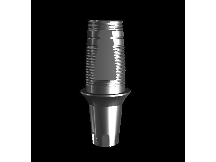Абатмент-основание (одиночный) VER.2, аналог GEO (1.3 мм), с 2 винтами + экстрактор 02081