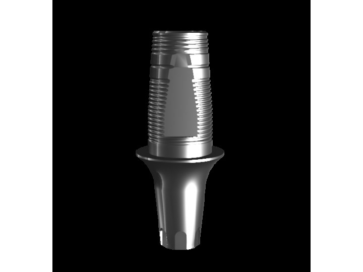 Абатмент-основание (одиночный) VER.2, аналог GEO (1.3 мм), с 2 винтами + экстрактор 02081