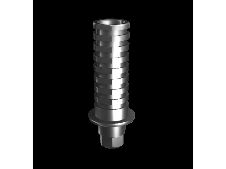 Абатмент временный (одиночный), совместим с B&B Dental (1.0 мм), с винтом 01943