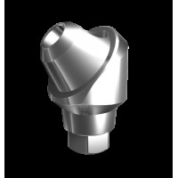 Абатмент-мультиюнит угловой 45° с внутренней резьбой, совместим с MegaGen AnyRidge (4.5 мм), с винтом 01612