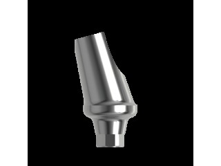 Абатмент титановый угловой 15°, совместим с Nobel Conical Connection RP (1.0 мм), с винтом 00213