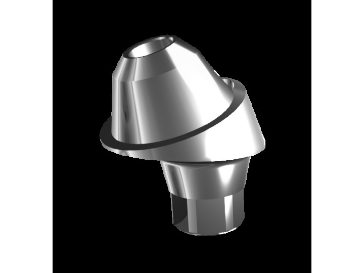 Абатмент-мультиюнит угловой 17° с внутренней резьбой, совместим с Nobel Conical Connection NP (2.5 мм), с винтом 01260
