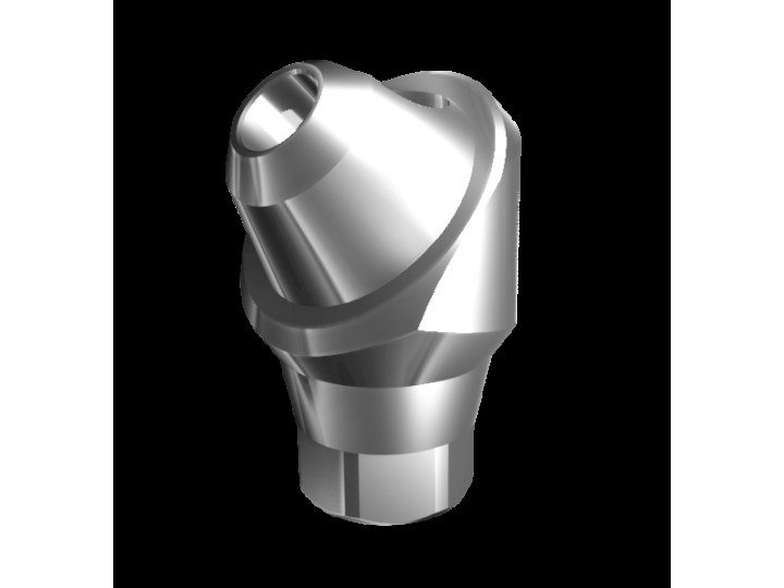 Абатмент-мультиюнит угловой 45° с внутренней резьбой, совместим с Nobel Conical Connection RP (4.5 мм), с винтом 01581