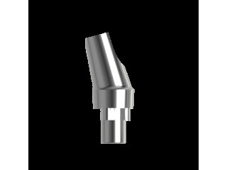 Абатмент титановый угловой 15°, совместим с Nobel Replace RP (1.0 мм), с винтом 00010