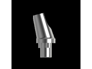 Абатмент титановый угловой 15°, совместим с Nobel Replace WP (1.0 мм), с винтом 00012