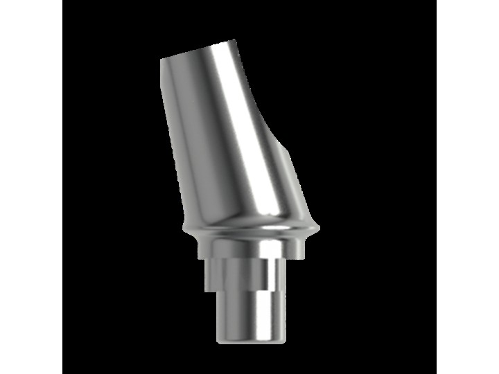 Абатмент титановый угловой 15°, совместим с Nobel Replace NP (1.0 мм), с винтом 00008