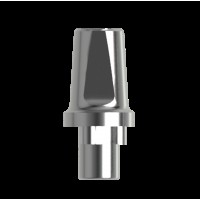 Абатмент титановый прямой, совместим с Nobel Replace WP (1.0 мм), с винтом 00003