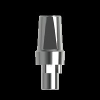 Абатмент титановый прямой, совместим с Nobel Replace RP (1.0 мм), с винтом 00002