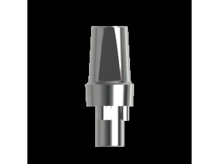 Абатмент титановый прямой, совместим с Nobel Replace RP (1.0 мм), с винтом 00002